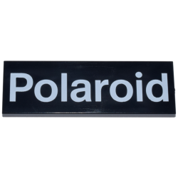 Tile 2 x 6 with White Polaroid Logo Pattern