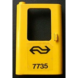 Door 1 x 4 x 5 Train Left, Thin Support at Bottom with Dutch NS '7735' Pattern (Sticker) - Set 7735 Door 1 x 4 x 5 Train Left, Thin Support at Bottom with Dutch NS '7735' Pattern (Sticker) - Set 7735