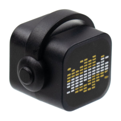 Minifigure, Head, Modified Vidiyo Beatbox with Molded Trans-Clear Front and Printed Gold and White Equalizer on Black Background Pattern Minifigure, Head, Modified Vidiyo Beatbox with Molded Trans-Clear Front and Printed Gold and White Equalizer on Black Background Pattern