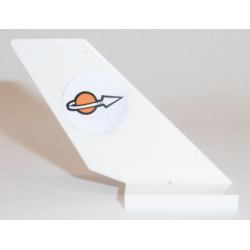 Tail Shuttle with Classic Space Logo Pattern Model Right Side (Sticker) - Sets 7690 / 7692