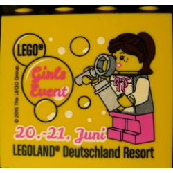 Brick 2 x 4 x 3 with Legoland Deutschland Resort Girls Event 20.-21. Juni Pattern