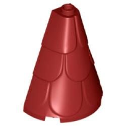 Tower Roof 2 x 4 x 4 Half Cone Shaped with Roof Tiles