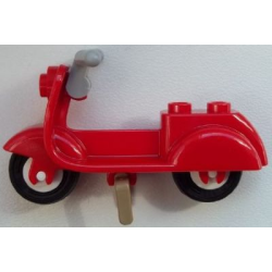 Scooter with Dark Tan Stand, Light Bluish Gray Handlebars, and White Wheels Scooter with Dark Tan Stand, Light Bluish Gray Handlebars, and White Wheels