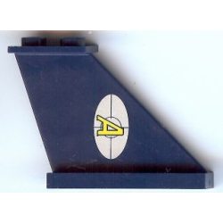 Tail 4 x 1 x 3 with Agents Logo Pattern on Right Side (Sticker) - Set 8970 Tail 4 x 1 x 3 with Agents Logo Pattern on Right Side (Sticker) - Set 8970