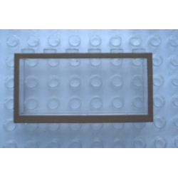 Modulex, Window 1 x 6 x 3 with Brown Border Pattern