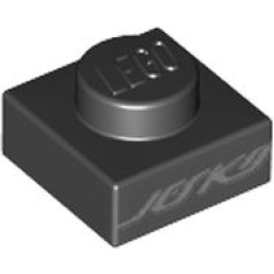 Plate 1 x 1 with Jesko Logo Pattern Plate 1 x 1 with Jesko Logo Pattern