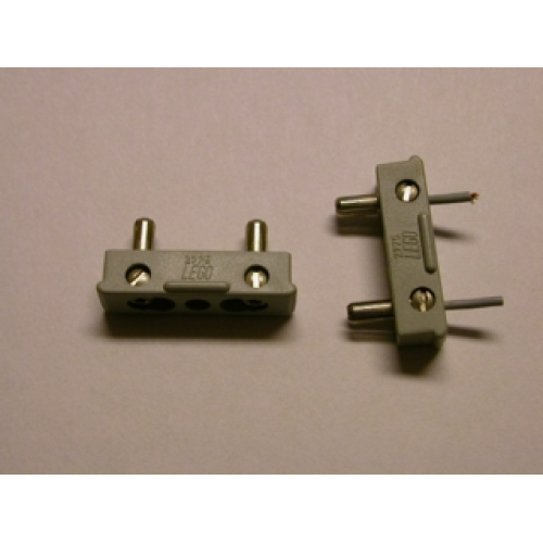 Деталь LEGO 2775 Electric, Connector, 2-Way Male Squared Wide Short - Root