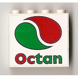 Stickered Assembly 4 x 1 x 3 with Octan Logo Pattern (Sticker) - Set 6562 - 3 Brick 1 x 4 Stickered Assembly 4 x 1 x 3 with Octan Logo Pattern (Sticker) - Set 6562 - 3 Brick 1 x 4