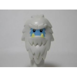 Minifigure, Head, Modified Yeti, Shaggy Hair with Bright Light Blue Face and Bright Light Yellow Teeth Pattern Minifigure, Head, Modified Yeti, Shaggy Hair with Bright Light Blue Face and Bright Light Yellow Teeth Pattern