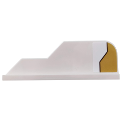 Tail 8 x 1 with Stepped Fin with Gold Decoration Pattern Model Left Side (Sticker) - Set 75970 Tail 8 x 1 with Stepped Fin with Gold Decoration Pattern Model Left Side (Sticker) - Set 75970