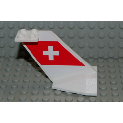 Tail Wedge with SWISS Air Logo Pattern on Both Sides (Stickers) - Set 4032-8
