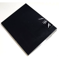 Slope 10 6 x 8 with 3 Sets of Silver Claw Marks on Black Background Pattern Model Left Side (Sticker) - Set 70424