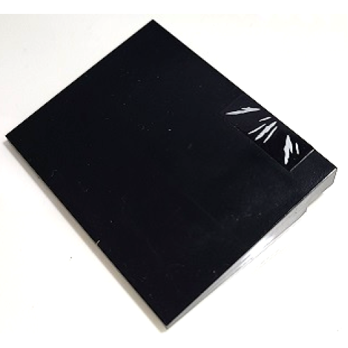 Деталь LEGO 4515pb071L Slope 10 6 x 8 with 3 Sets of Silver Claw Marks on Black Background Pattern Model Left Side (Sticker) - Set 70424