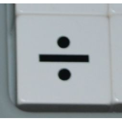 Duplo, Tile 2 x 2 x 1 with Black Division Sign (÷) Pattern Duplo, Tile 2 x 2 x 1 with Black Division Sign (÷) Pattern