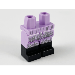 Hips and Legs with Pearl Dark Gray and Silver Squiggly Lines and Black Boots Pattern Hips and Legs with Pearl Dark Gray and Silver Squiggly Lines and Black Boots Pattern