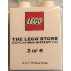 Duplo, Brick 1 x 2 x 2 with The LEGO Store Flatiron District 1840 2 of 6 Pattern Duplo, Brick 1 x 2 x 2 with The LEGO Store Flatiron District 1840 2 of 6 Pattern