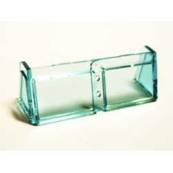 Glass for Windscreen 2 x 6 x 2 Train - Trans-Light Blue