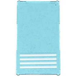 Glass for Window 1 x 4 x 6 with 4 White Stripes Pattern (Sticker) - Sets 7498 / 7744 / 60047 / 60130