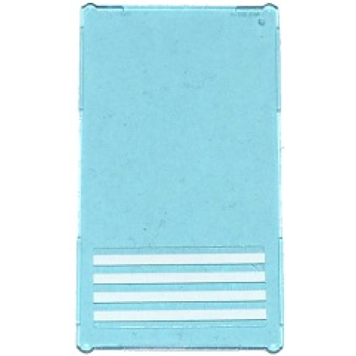 Деталь LEGO 57895pb006 Glass for Window 1 x 4 x 6 with 4 White Stripes Pattern (Sticker) - Sets 7498 / 7744 / 60047 / 60130