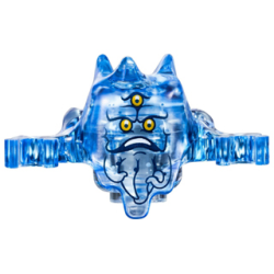 Minifigure, Headgear Ghostbusters Ghost with Three Eyes Pattern Minifigure, Headgear Ghostbusters Ghost with Three Eyes Pattern