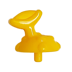 Minifigure, Puffer Fish Tail with Small Pin