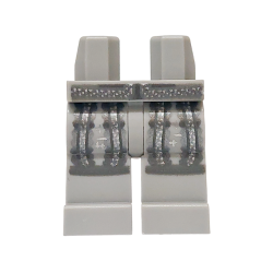 Hips and Legs with Robe Ends, Silver, Light Bluish Gray and Dark Bluish Gray Hems and Trim Pattern Hips and Legs with Robe Ends, Silver, Light Bluish Gray and Dark Bluish Gray Hems and Trim Pattern