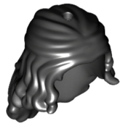 Mini Doll, Hair Friends Long Wavy, Partially Tied Back, Hole on Top and Back Mini Doll, Hair Friends Long Wavy, Partially Tied Back, Hole on Top and Back