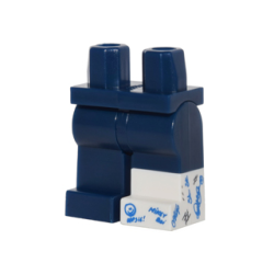 Hips and Legs with White Cast with Blue and Black Writing on Left Leg Pattern Hips and Legs with White Cast with Blue and Black Writing on Left Leg Pattern