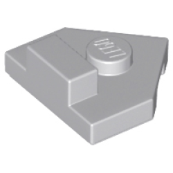 Wedge, Plate 2 x 2 Pentagonal with Center Stud and 1 x 1/2 Raised Tab on Top