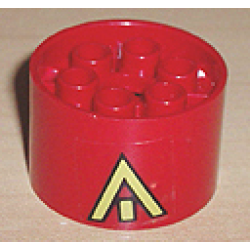 Wheel 20 x 30 Technic with Yellow Arrow Pattern (Sticker) - Set 8856