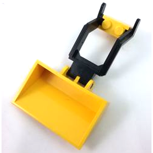 Деталь LEGO 3317c01 Brick, Modified 1 x 2 with Digger Bucket Arm Holder with Black Vehicle, Digger Bucket Arm, Small - 2 x 6 x 2 and Yellow Vehicle, Digger Bucket Smooth 3 x 5 x 1 1/3 (3317 / 3314 / 3433)