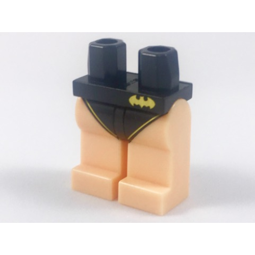 Деталь LEGO 970c90pb12 Hips and Light Nougat Legs with Gold Batman Logo and Black Leotard / Swimsuit Bottom Pattern