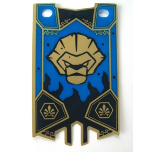 Деталь LEGO 20176 Plastic Flag 5 x 8.5 with Chima Lion Tribe Pattern