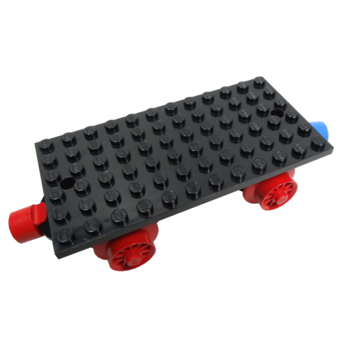 Деталь LEGO x487c01 Train Base 6 x 12 with Wheels and Red and Blue Magnets