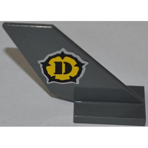 Деталь LEGO 6239pb036 Tail Shuttle with Dino Logo Pattern on Both Sides (Stickers) - Sets 5886 / 5888