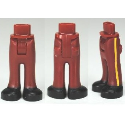 Mini Doll Hips and Trousers with Back Pockets with Black Shoes and Yellow Vertical Stripe Pattern - Thick Hinge Mini Doll Hips and Trousers with Back Pockets with Black Shoes and Yellow Vertical Stripe Pattern - Thick Hinge