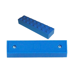 Magnet Brick, Modified 2 x 8 Sealed Base Magnet Brick, Modified 2 x 8 Sealed Base