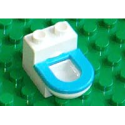 Duplo, Furniture Toilet with Medium Blue Seat (4911 / 4912)