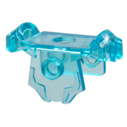 Minifigure Armor Breastplate with Shoulder Pads, Front Stud and 2 Back Studs - Trans-Light Blue
