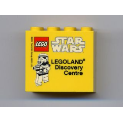 Brick 2 x 4 x 3 with Legoland Discovery Centre Star Wars Pattern Brick 2 x 4 x 3 with Legoland Discovery Centre Star Wars Pattern