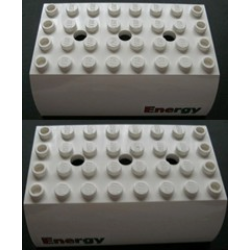 Slope, Curved 6 x 8 x 2 Double with 'Energy' Pattern Both Sides (Stickers) - Set 3180 Slope, Curved 6 x 8 x 2 Double with 'Energy' Pattern Both Sides (Stickers) - Set 3180