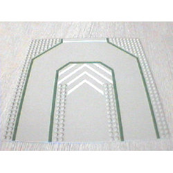 Baseplate, Road 32 x 32 with 3 Driveways, Chevron on Closed Center Pattern Baseplate, Road 32 x 32 with 3 Driveways, Chevron on Closed Center Pattern