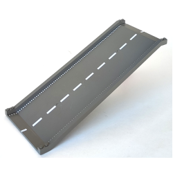 Baseplate, Road 32 x 16 Ramp, Inclined with White Center Stripe Pattern