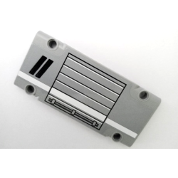 Technic, Panel Plate 5 x 11 x 1 with Handle on Toolbox Door, White Stripe and Black Honeycomb Grids Pattern Model Left Side (Sticker) - Set 42068 Technic, Panel Plate 5 x 11 x 1 with Handle on Toolbox Door, White Stripe and Black Honeycomb Grids Pattern Model Left Side (Sticker) - Set 42068