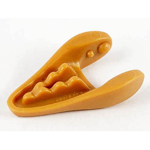 Деталь LEGO 49418 Dinosaur Jaw Lower Small - Medium Nougat