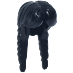 Mini Doll, Hair Female Long with 2 Braids, Parted in Center