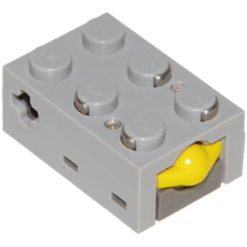 Деталь LEGO 879 Electric Sensor, Touch - Light Gray