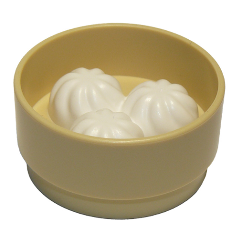 Деталь LEGO 72601pb01 Duplo Bamboo Steamer with Molded White Baozi Dumplings Pattern