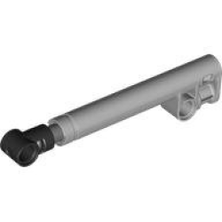 Technic, Shock Absorber 11L with Internal Spring, Dark Bluish Gray Shaft and Black Tip - Light Bluish Gray Technic, Shock Absorber 11L with Internal Spring, Dark Bluish Gray Shaft and Black Tip - Light Bluish Gray