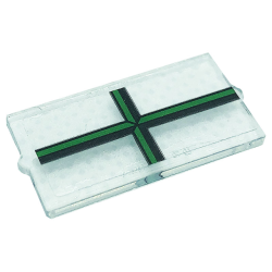 Glass for Window 1 x 2 x 3 with Green Muntins Pattern (Sticker) - Set 76388